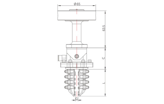 6300g 36mm ISCシリーズ高い柔らかさのロボティック クランプ